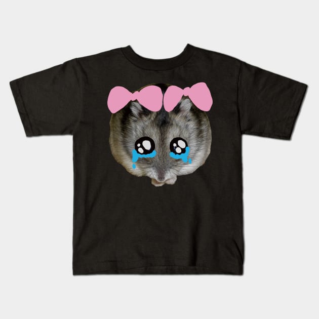 Sad Hamster Kids T-Shirt by EunsooLee